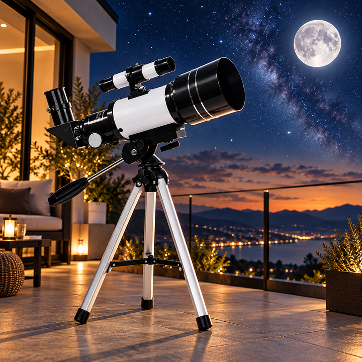Astronomical Telescope 70mm Refractor Tripod Kids Beginners Moon 150x