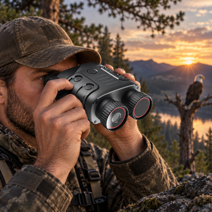 Night Vision Binoculars Camera HD 4x Zoom Digital Goggles for Darkness