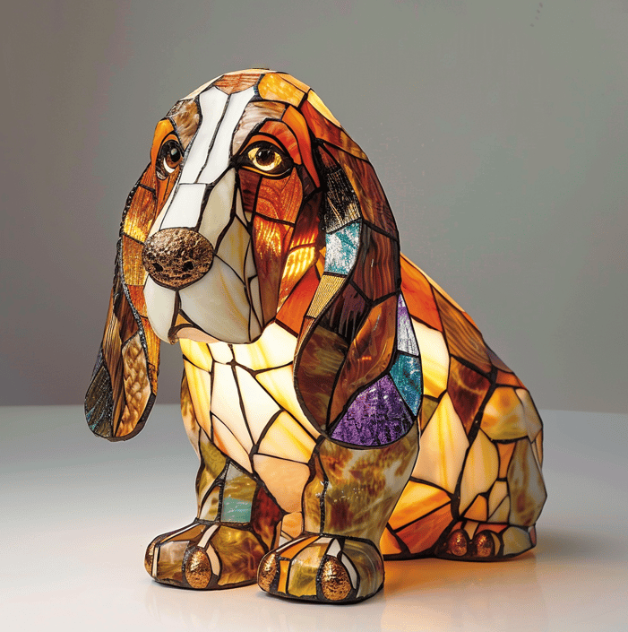Bulldog Shaped Table Lamp Lighting Fixture