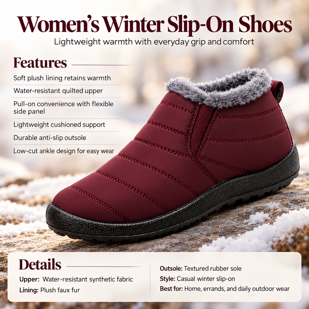 Mens Winter House Slippers Warm Waterproof Indoor Boot Slippers