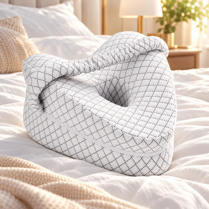 Orthopedic Knee Pillow for Side Sleepers Memory Foam Support