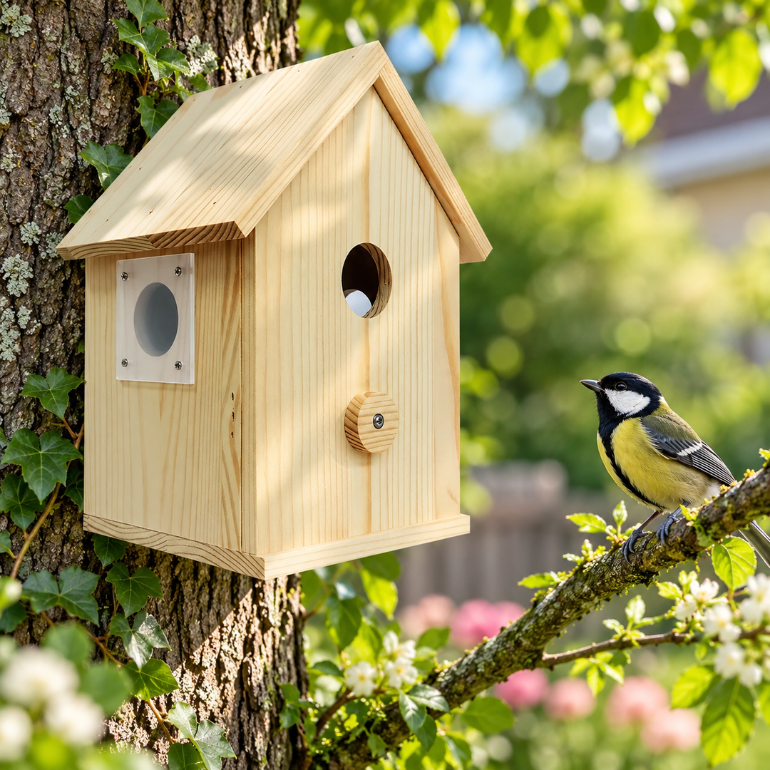Bird Box Camera Smart WiFi Wildlife Camera Nest Box Night Vision