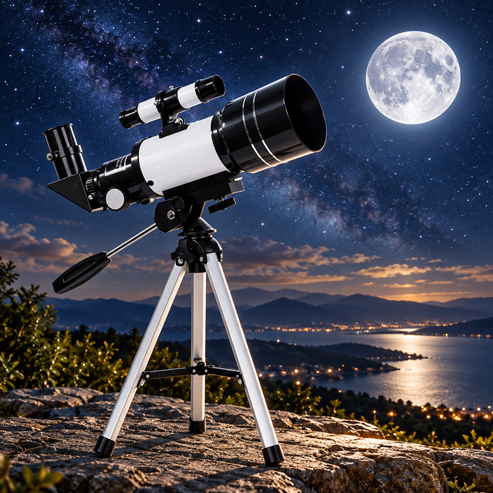 Astronomical Telescope 70mm Refractor Tripod Kids Beginners Moon 150x