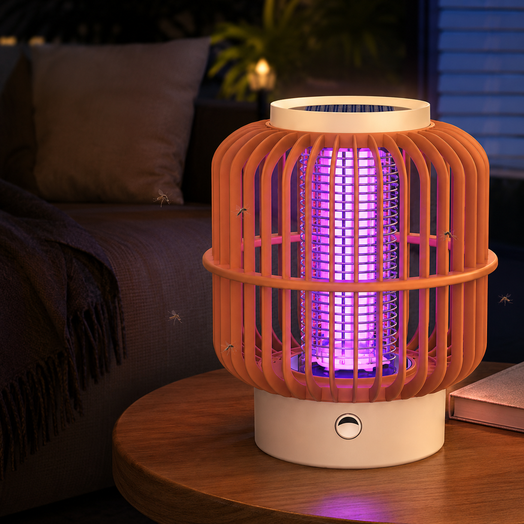 Solar Mosquito Killer Lamp Outdoor USB Rechargeable Insect Trap