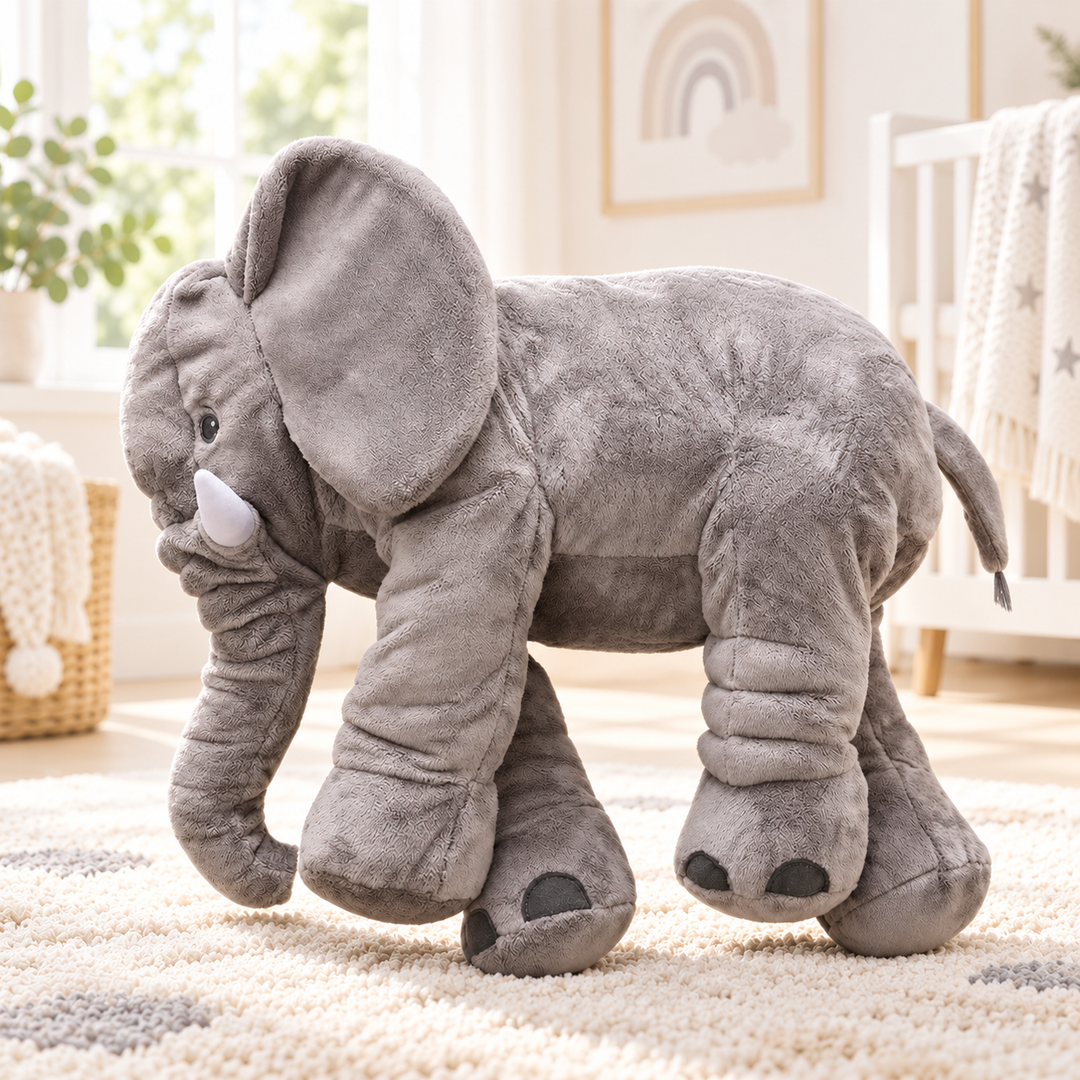 Baby Elephant Pillow Soft Plush Stuffed Toy Cushion for Nursery