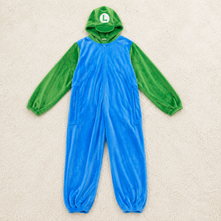 Kids Mario and Luigi Onesie Pyjamas Cosplay Sleepwear