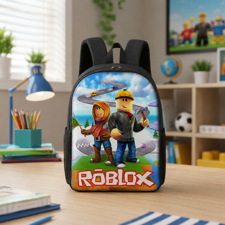 Roblox Boys 3-Piece School Backpack Set with Shoulder Bag &amp; Pencil Case