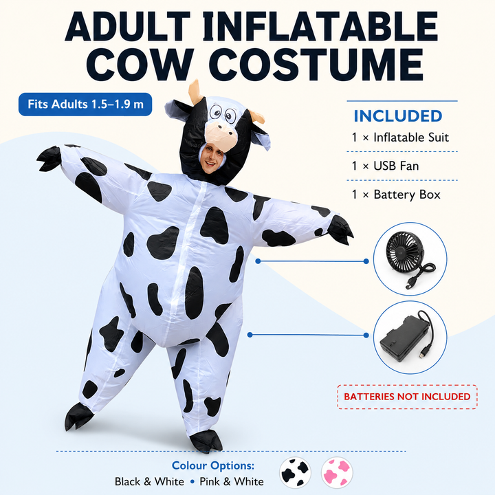 Inflatable Cow Costume Adults Halloween Funny