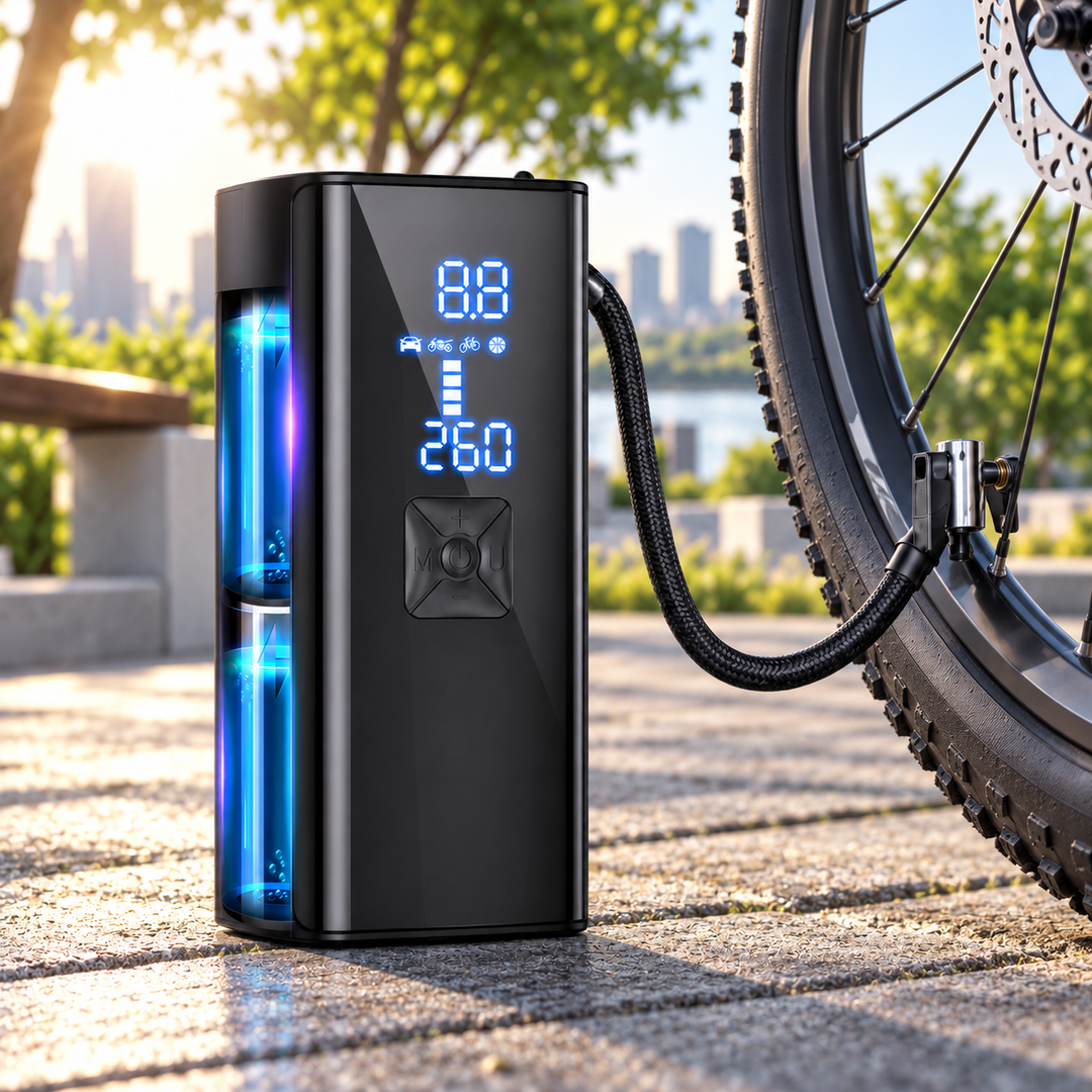 Cordless Tyre Inflator Portable Air Compressor Pump for Car Bike Ball