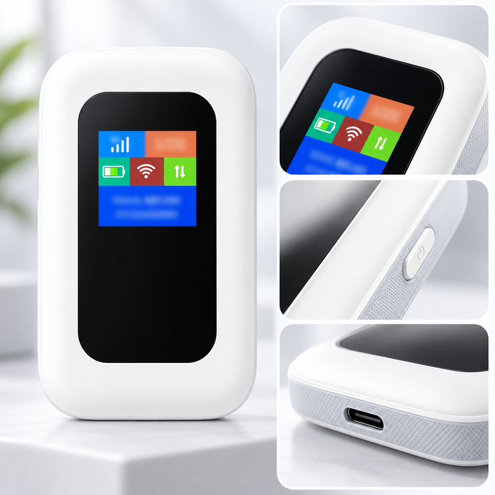 Portable 5G Wi-Fi Router Secure High Speed for Travel