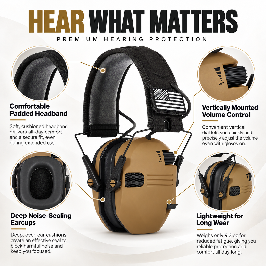 Shooting Ear Defenders Noise Reduction Earmuffs Hearing Protection