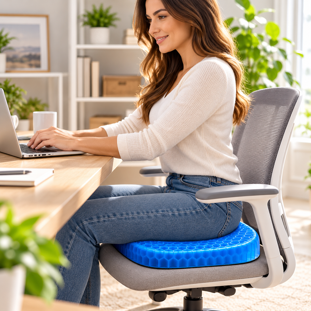 Orthopedic Gel Seat Cushion Tailbone Pain Relief Office Chair