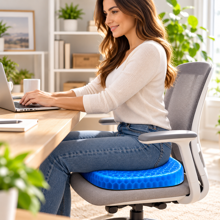Orthopedic Gel Seat Cushion Tailbone Pain Relief Office Chair
