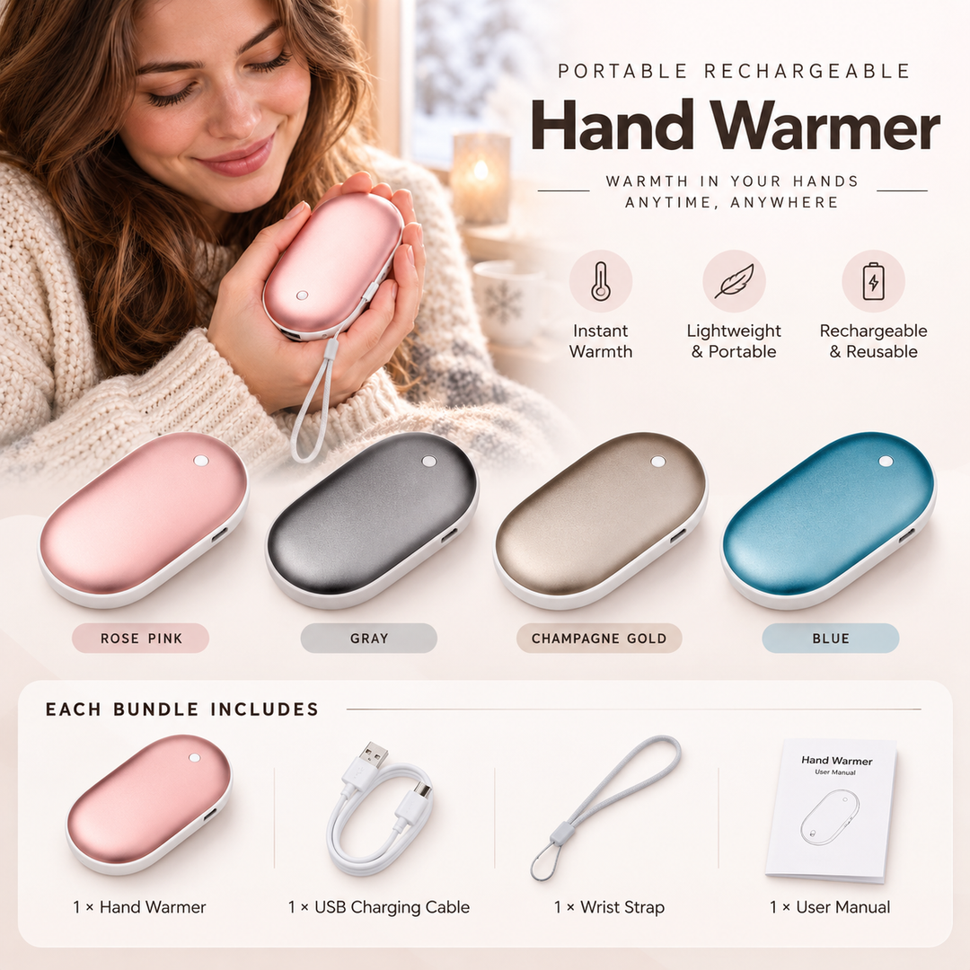 Rechargeable Hand Warmers with Power Bank 2 in 1