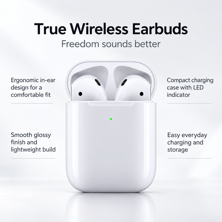 Wireless Earbuds Bluetooth 5.3 with Charging Case Waterproof