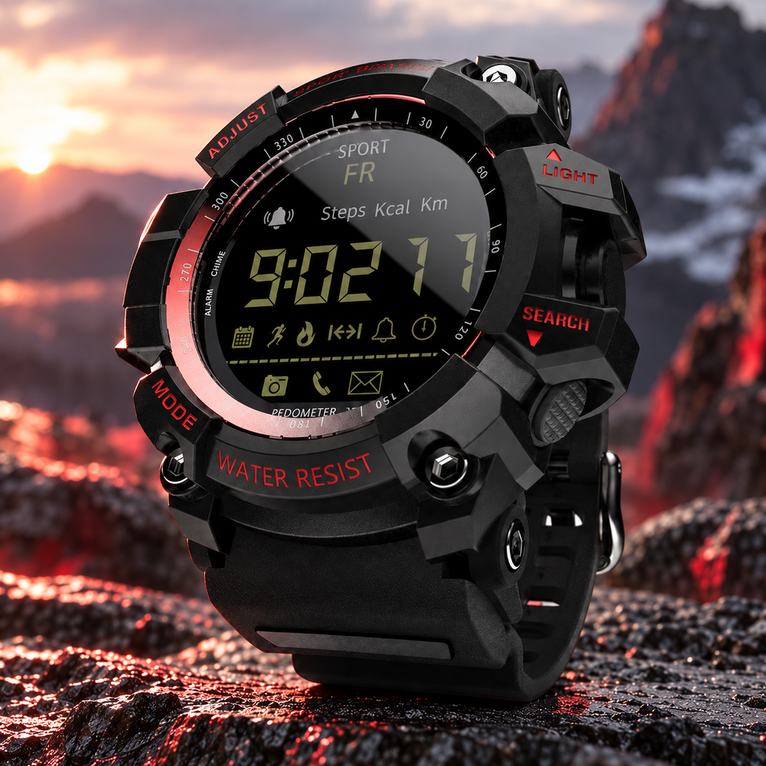 Military Smart Watch Rugged Waterproof Outdoor Fitness Tracker Watch