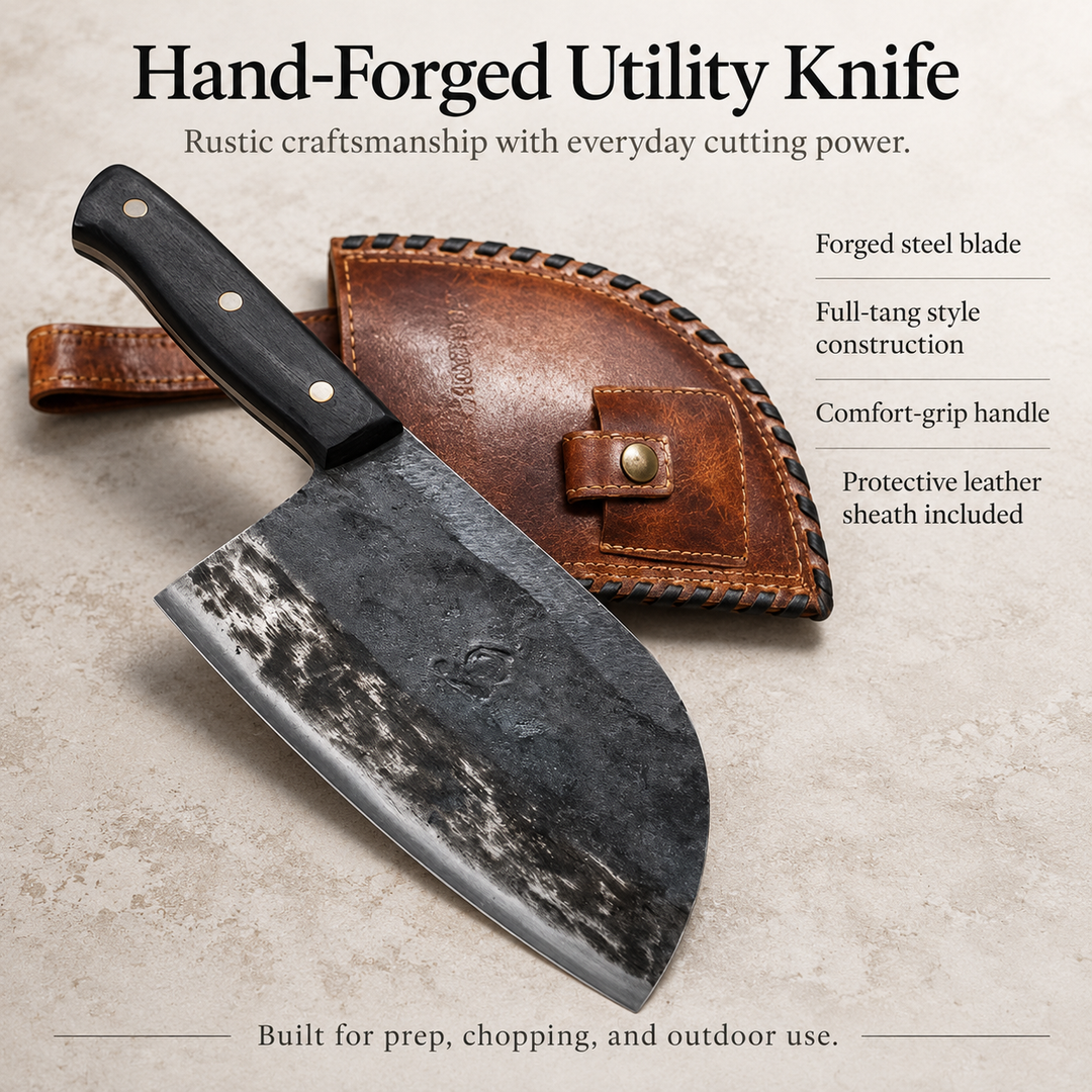Handmade Serbian Chef Knife Full Tang Kitchen Cleaver