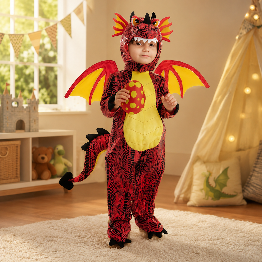 Kids Dragon Costume with Wings and Tail Halloween Boys Girls