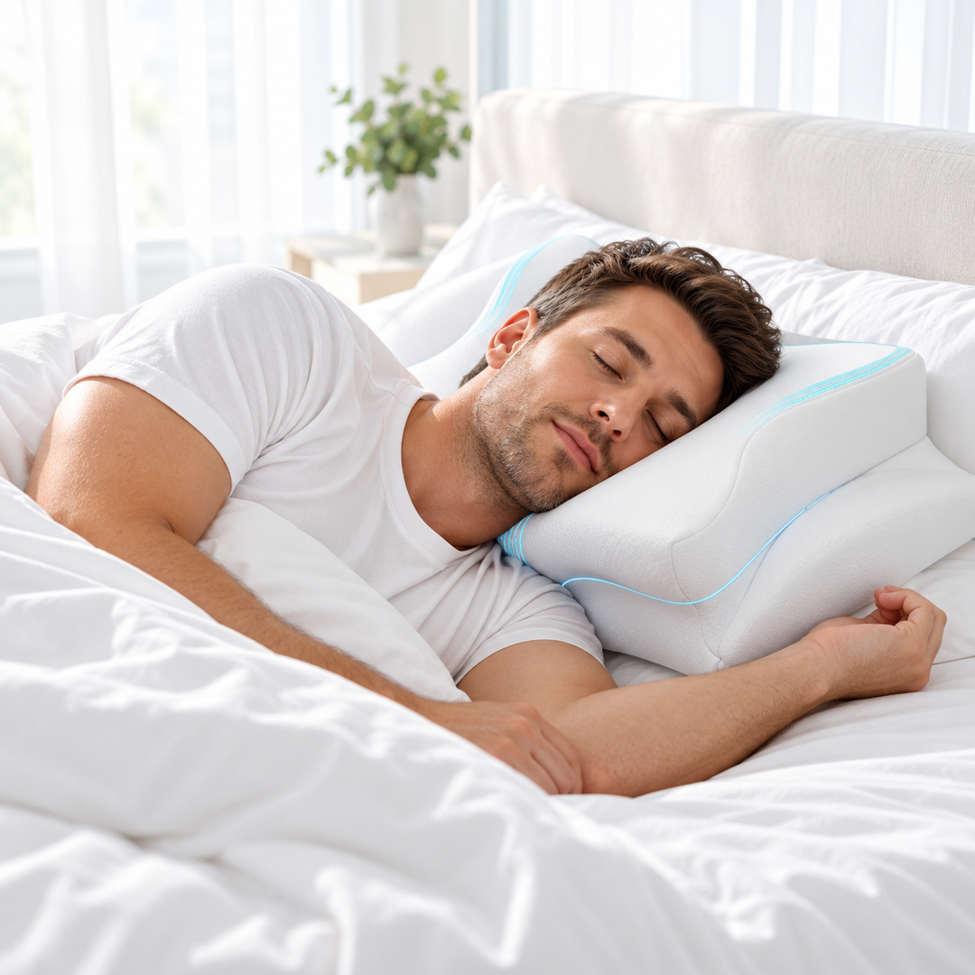 Cervical Pillow for Sleep Apnea Snoring Relief Neck Support