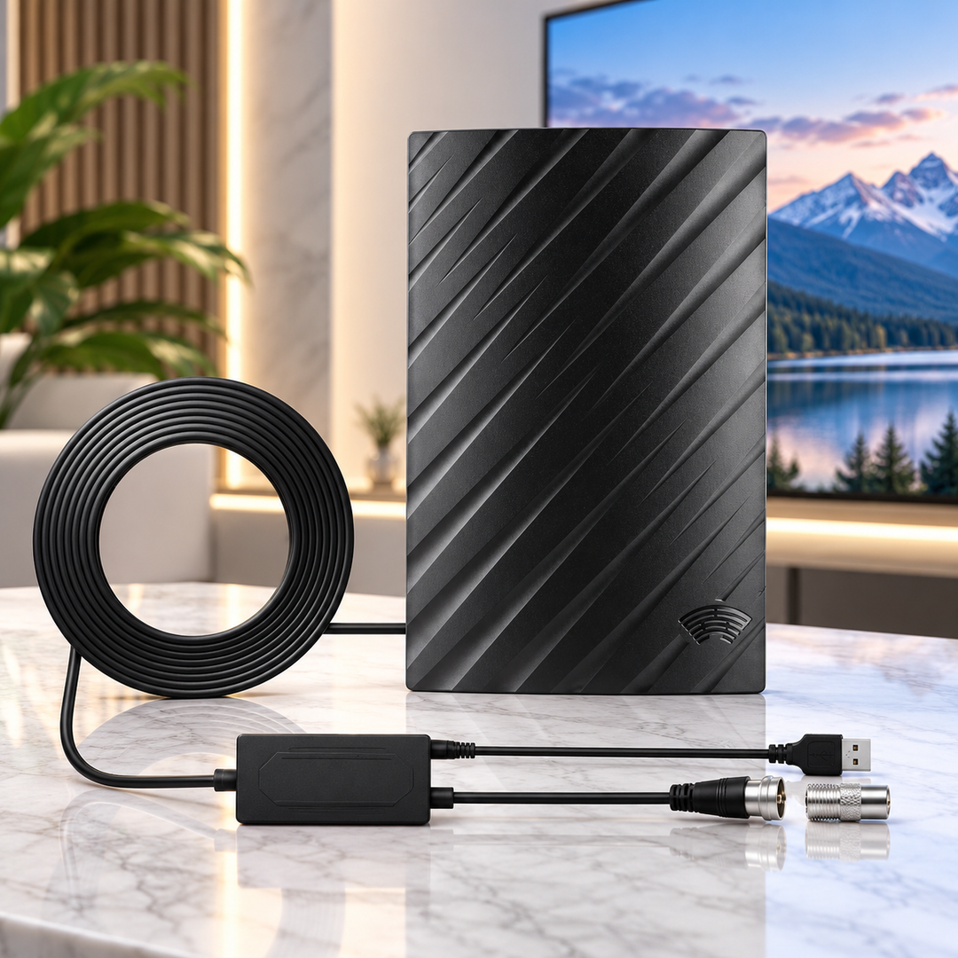 4K Indoor TV Aerial Long Range HD Antenna for Free Channels