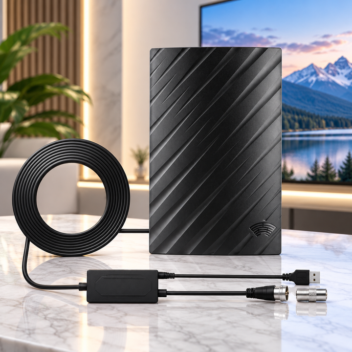 4K Indoor TV Aerial Long Range HD Antenna for Free Channels