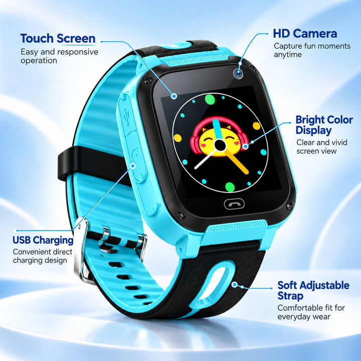 Kids Smart Watch GPS Tracker SIM Camera SOS Phone Watch