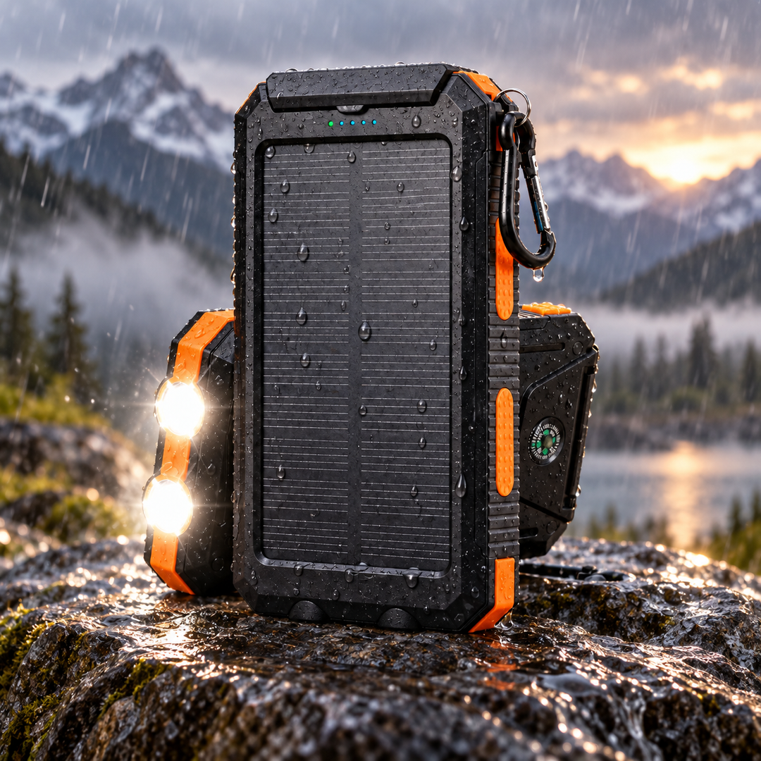 Portable Solar Power Bank Fast Charging For Mobile Phones