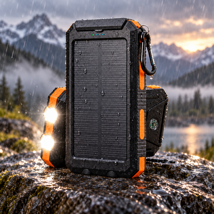Portable Solar Power Bank Fast Charging For Mobile Phones