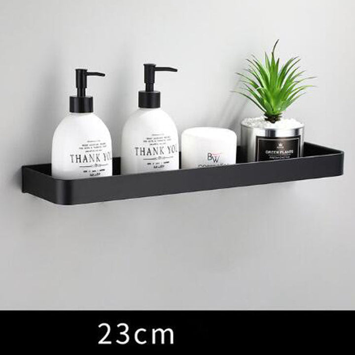 Bathroom Wall Shelf Rectangular Aluminum Frame Mount