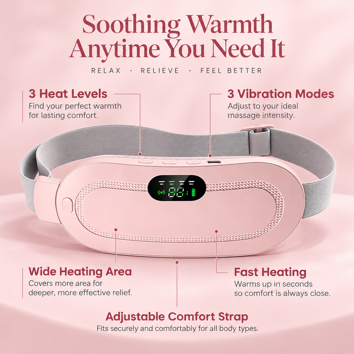 Wireless Menstrual Cramp Relief Device Portable Heat Massager