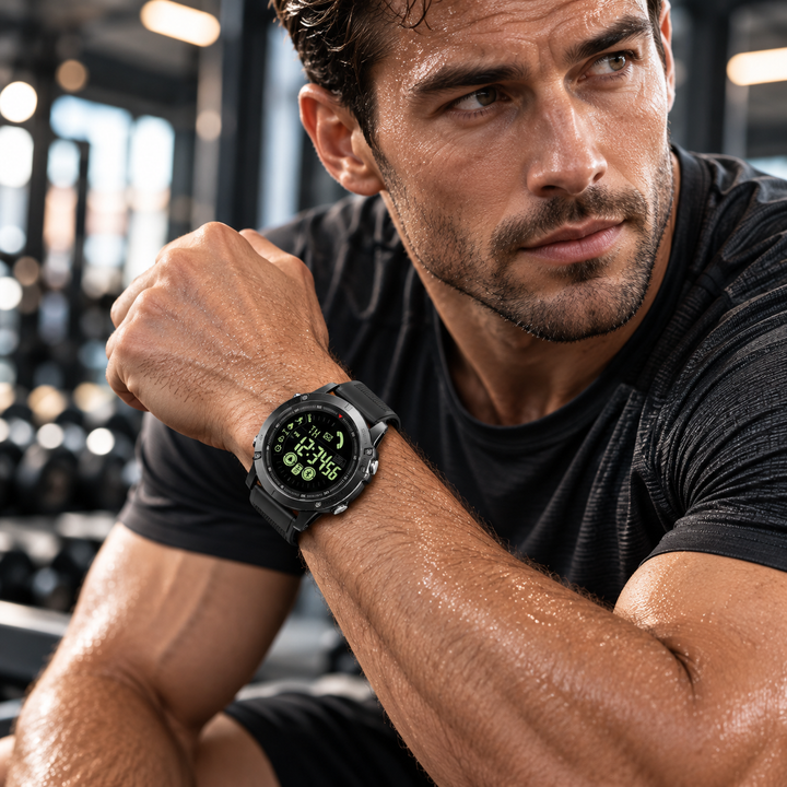 Tactical Smart Watch Fitness Tracker Pedometer Sports Watch