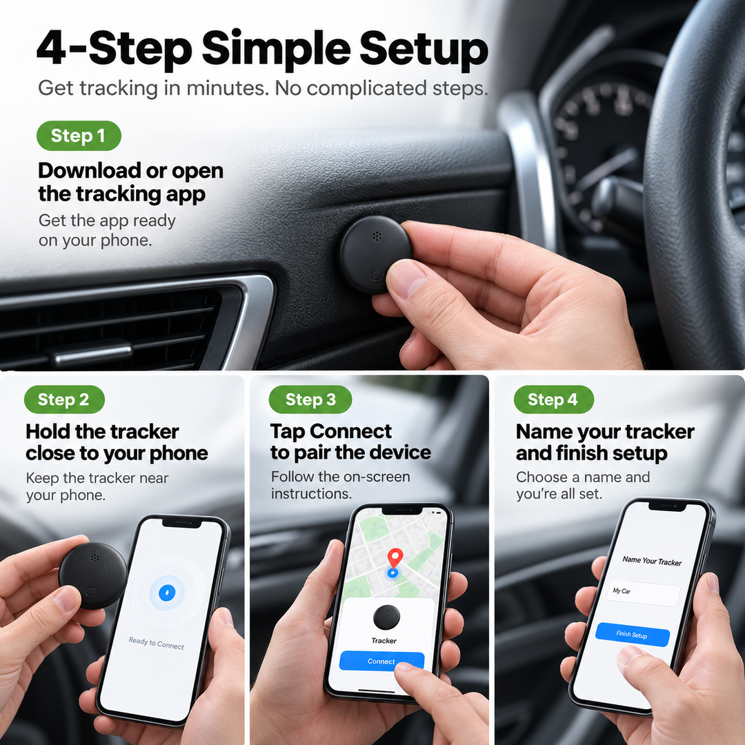 GPS Tracker for Cars No Subscription Android and iOS