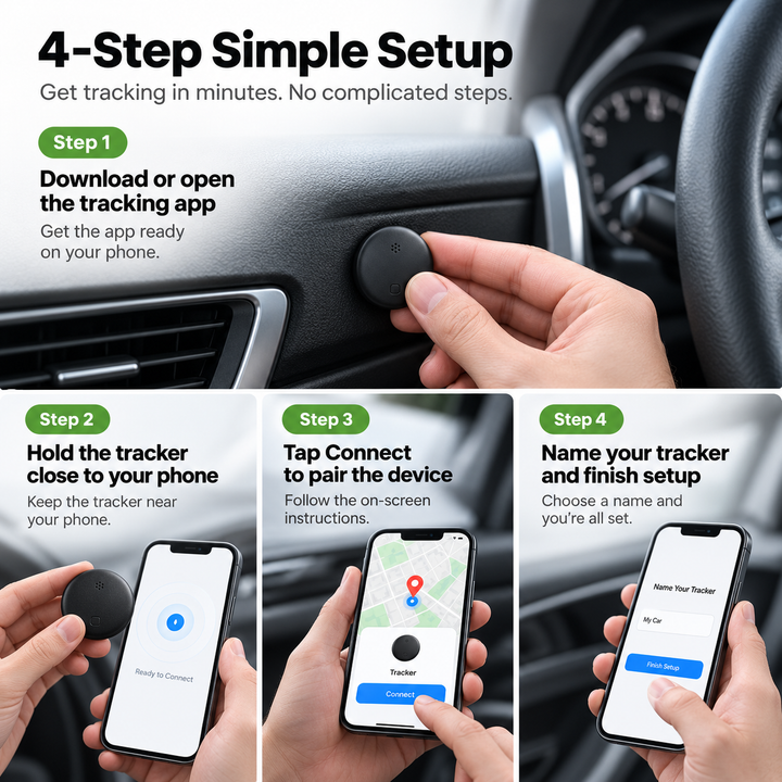 GPS Tracker for Cars No Subscription Android and iOS