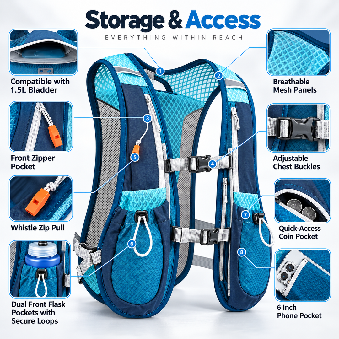 Hydration Running Vest Lightweight Trail Running Backpack