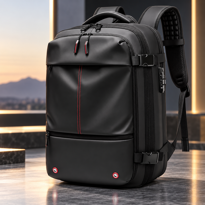 Vacuum Compression Travel Backpack Space Saving Carry Bag