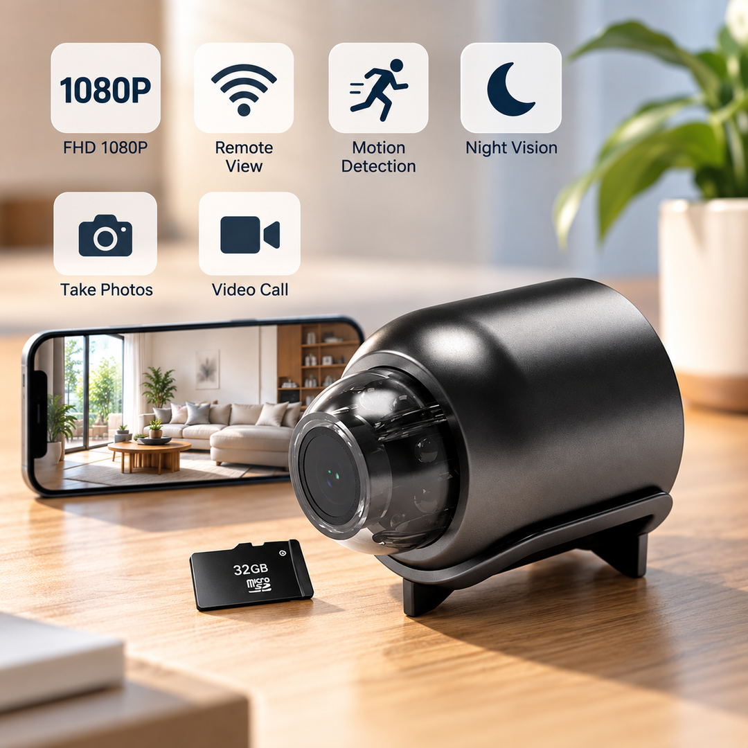 Waterproof HD Mini Camera Night Vision Wide Angle WiFi