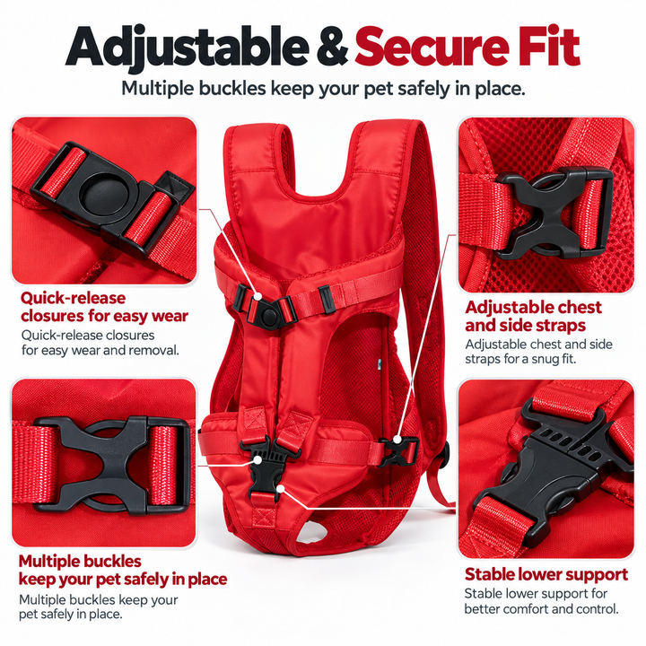 Dog Carrier Backpack Adjustable Canine Rucksack for Walking