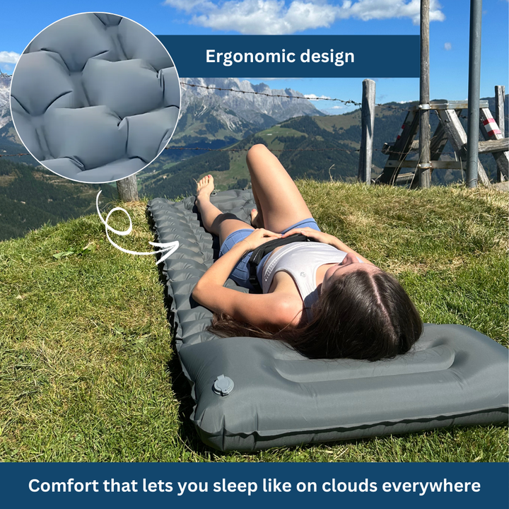 Inflatable Rectangular Ultralight Compact Camping Sleeping Pad