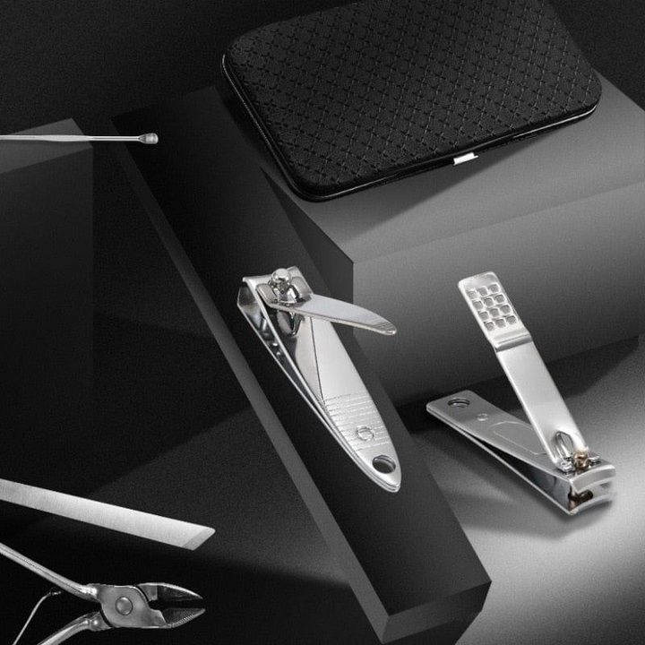19 Piece Nail Clipper Manicure Set Stainless Steel Grooming Tools