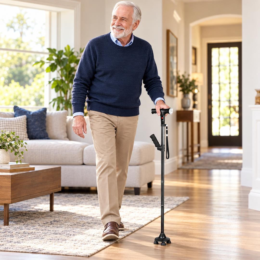 Ergonomic Walking Cane Lightweight Mobility Support for Seniors