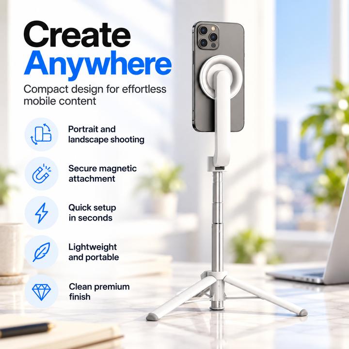 iPhone Tripod Wireless Remote Flexible Phone Stand Creators