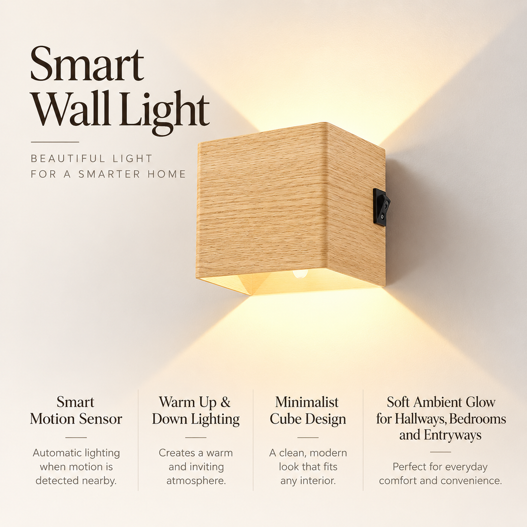 Wireless Rechargeable Wall Lamp USB Adjustable Up Down Light