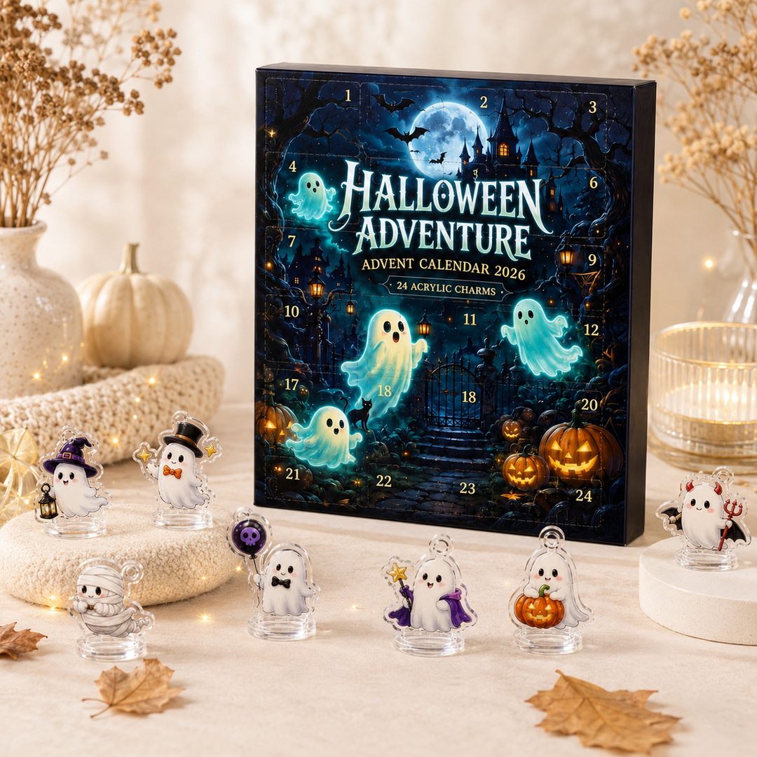 Halloween Ghost Advent Calendar 24 Acrylic Charms