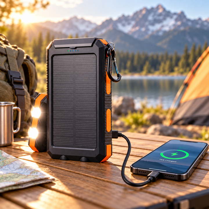 Portable Solar Power Bank Fast Charging For Mobile Phones