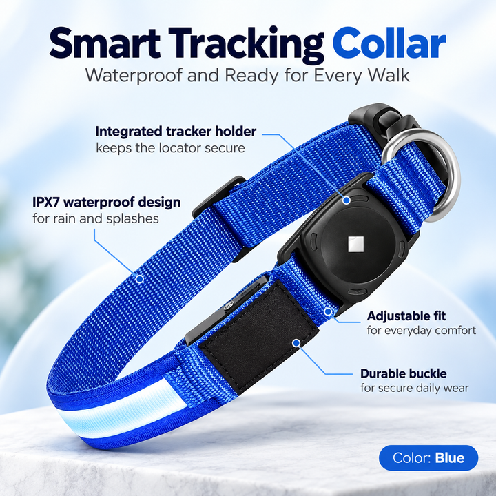 Flashing LED Dog Collar Waterproof USB Rechargeable Safety