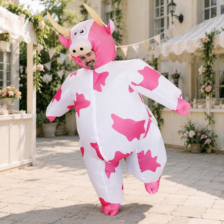 Inflatable Cow Costume Adults Halloween Funny