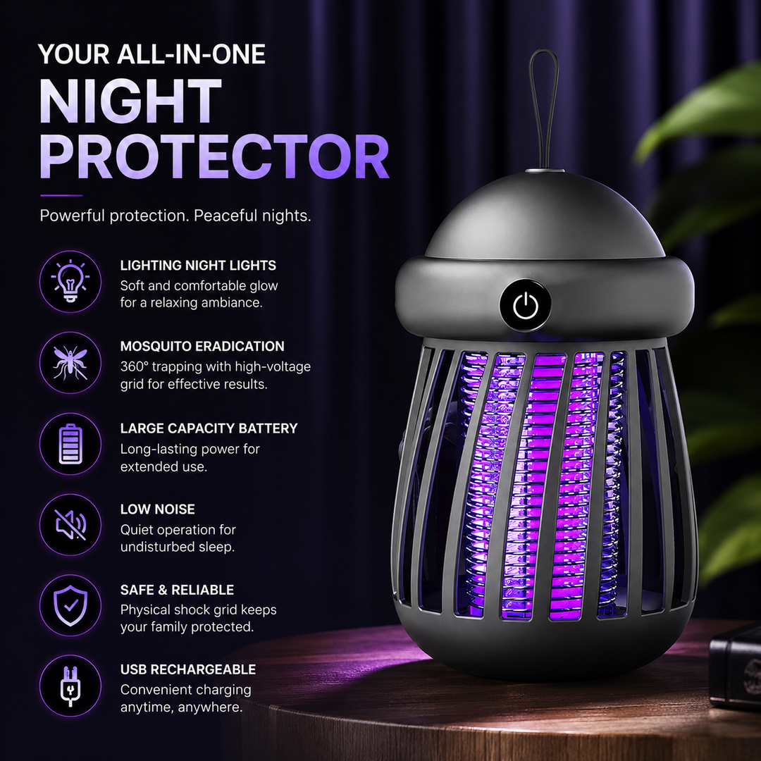 UV LED Mosquito Killer Lamp Rechargeable Electric Insect Trap