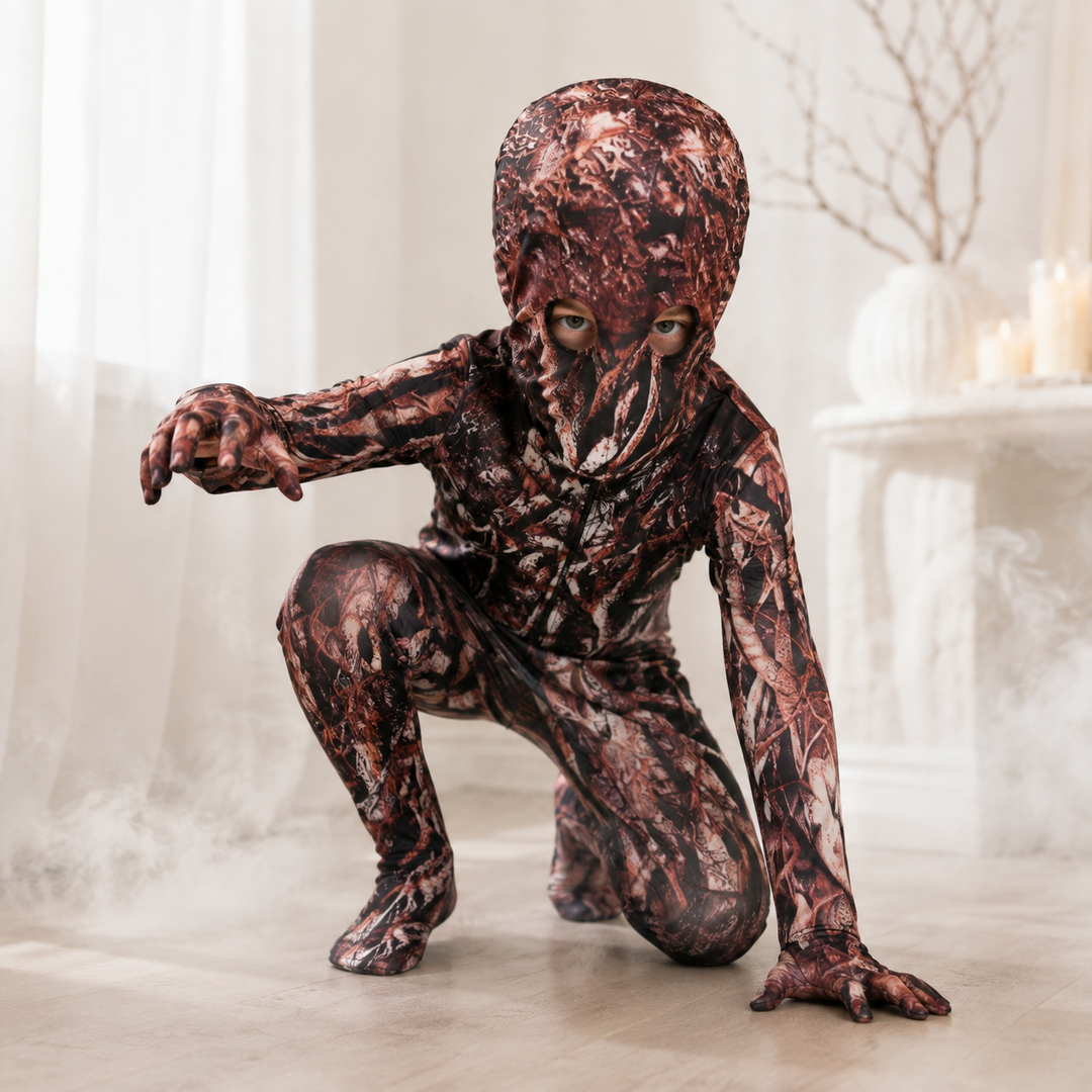 Kids Tree Monster Bark Print Bodysuit Costume Halloween