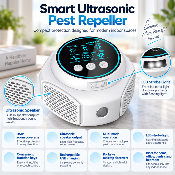 Ultrasonic Wasp Hornet Repellent Plug In Chemical Free Deterrent