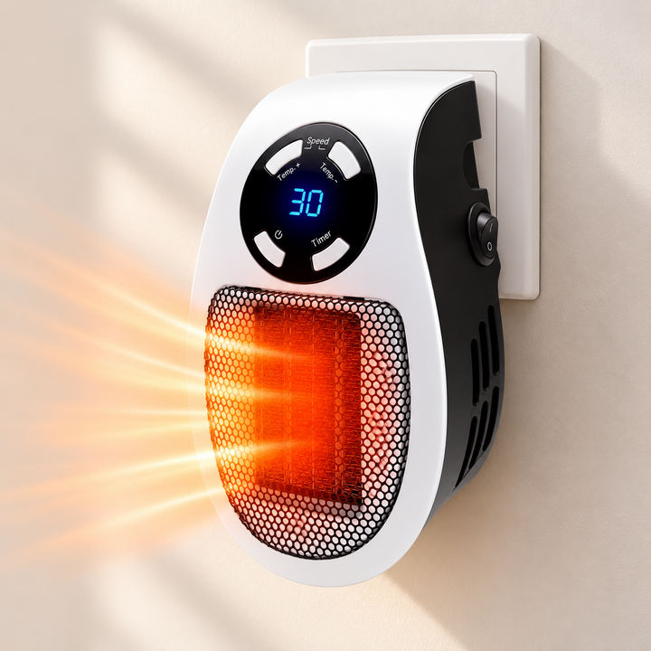 Compact Electric Heater Portable USB Plug In Space Heater